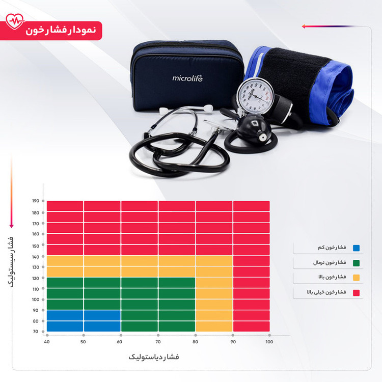 فشارسنج عقربهای بازویی مایکرولایف مدل BP AG1-20 با دقت 3± میلیمتر جیوه، دامنه سنجش 0 تا 300 میلیمتر جیوه، پوار پرقدرت، مناسب بازو 22 تا 32 سانتیمتر، همراه با گوشی سنجش ضربان قلب و کیف نگهداری